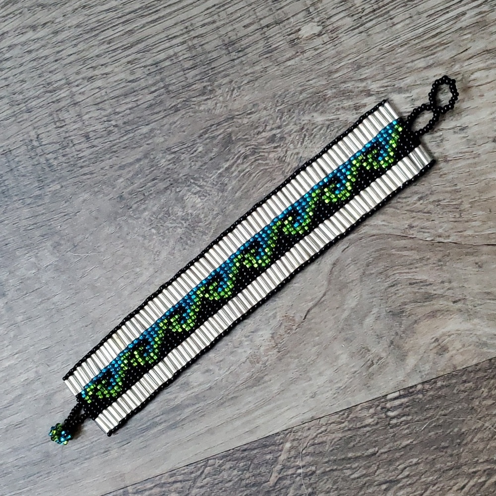 🆕 Beaded wave bracelet - Picture 2 of 3
